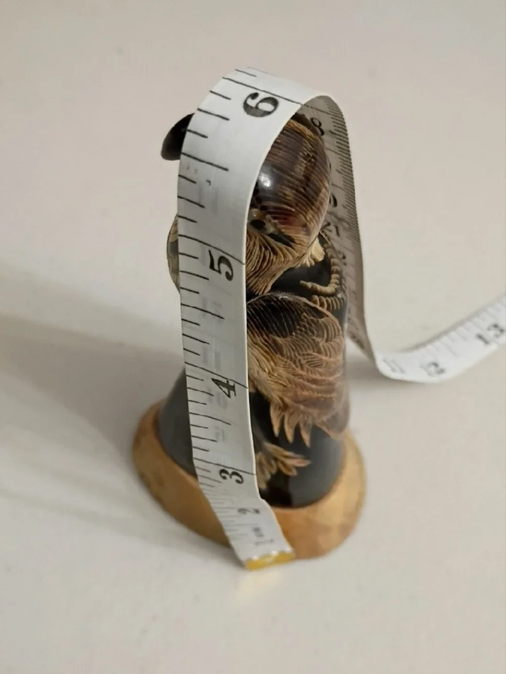 Buffalo Horn Eagle Sculpture